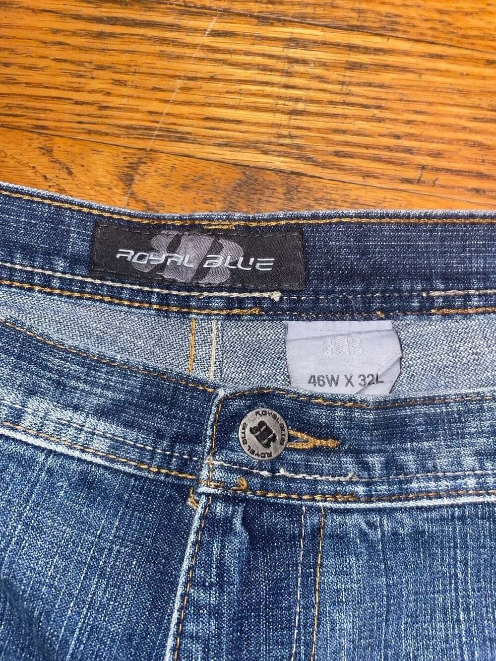Royal Blue Jeans Size 46W x 32L Medium Wash Denim